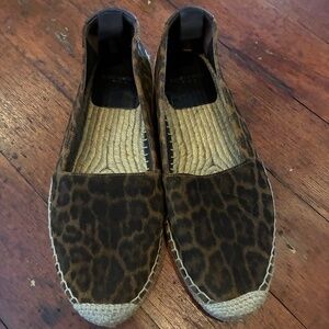 YSL leopard Espadrilles